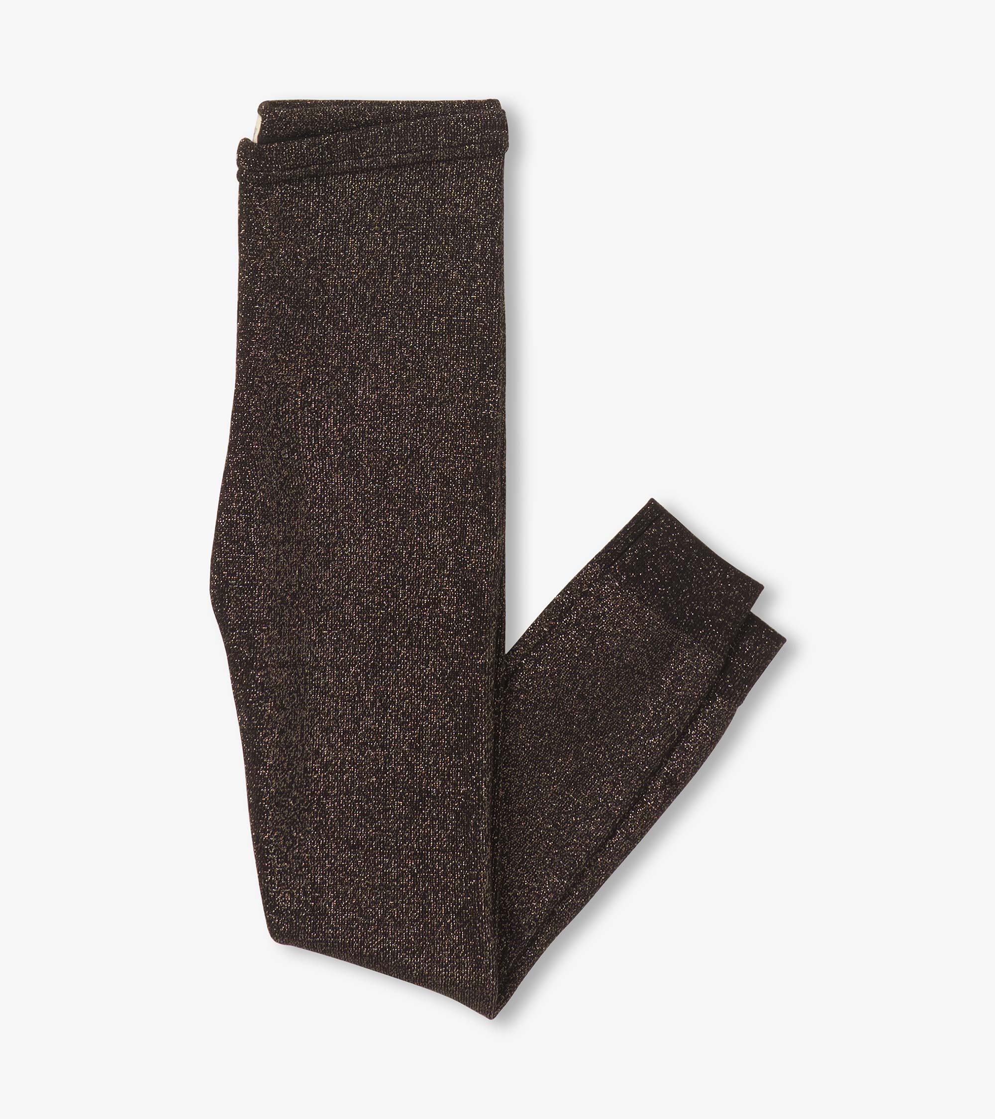 Hatley Black Glitter Knit Leggings