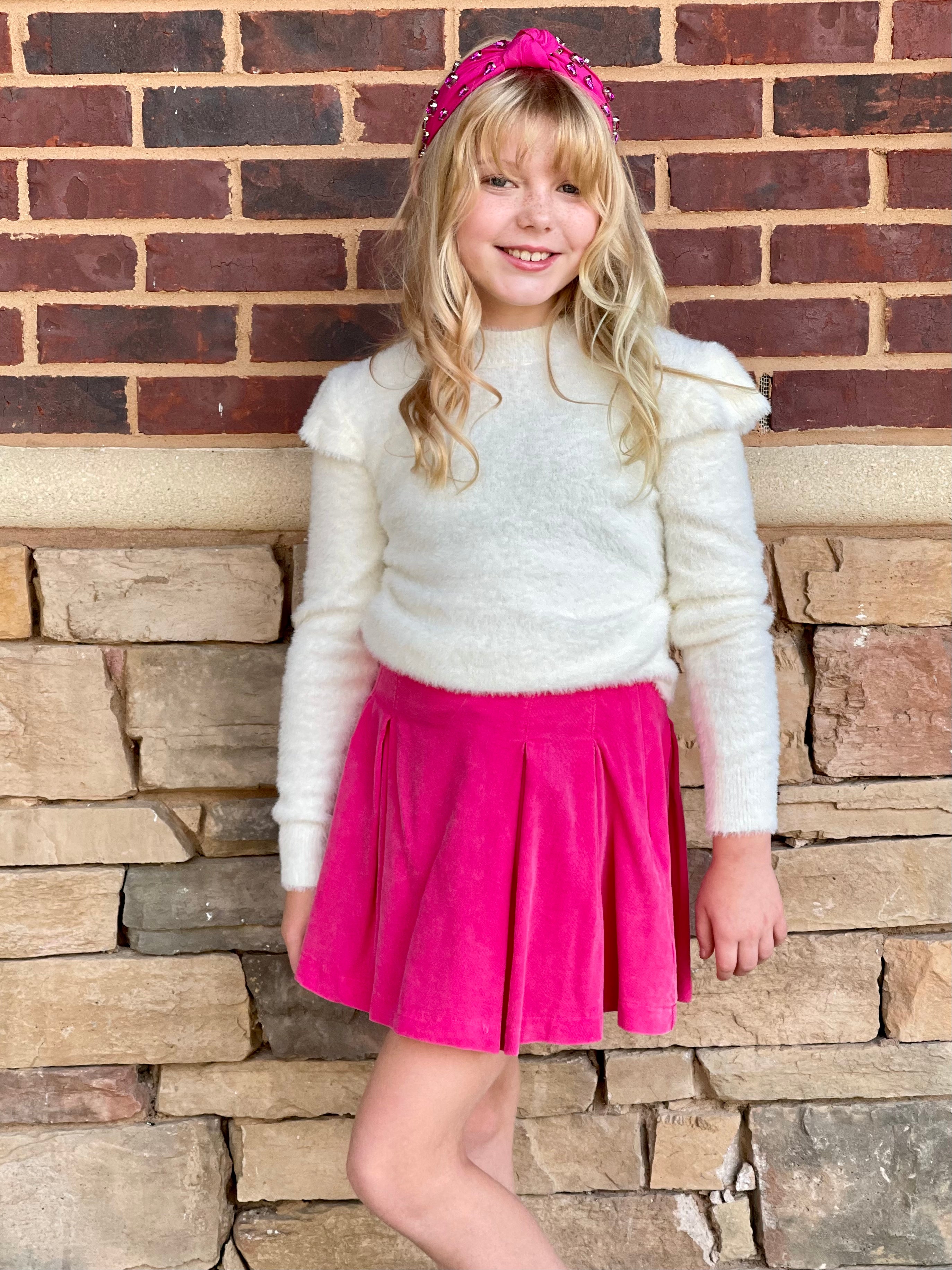 Big Heart Corduroy Skirt