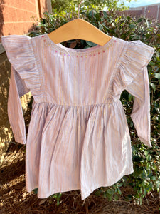 Lola Lavender Foil Stripe Dress