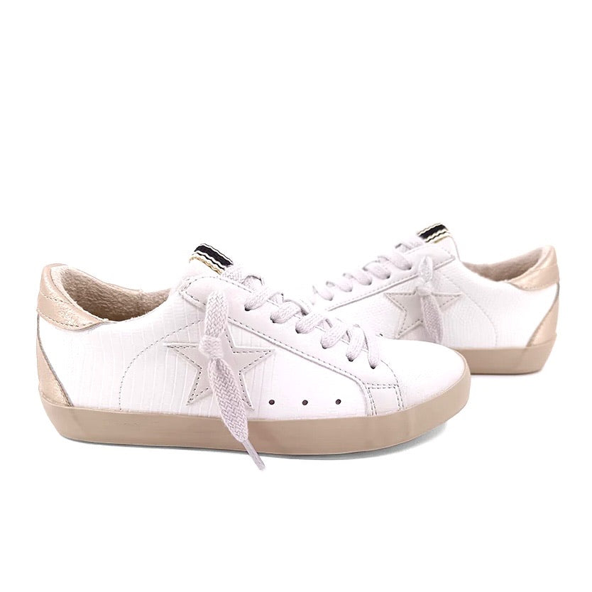 Shu Shop Paula Bone Lizard Sneakers