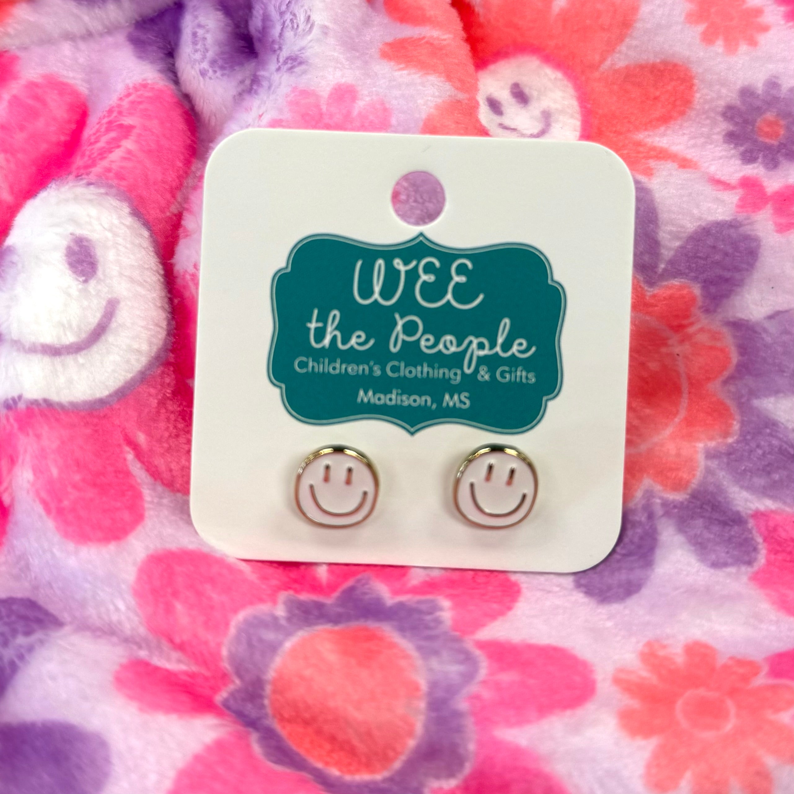 Smiley Face Studs