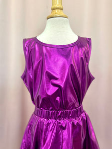 Purple Metallic Top