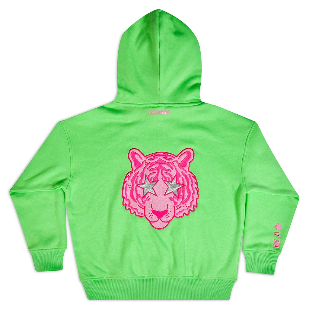 Green Tiger Hoodie Sweatshirt