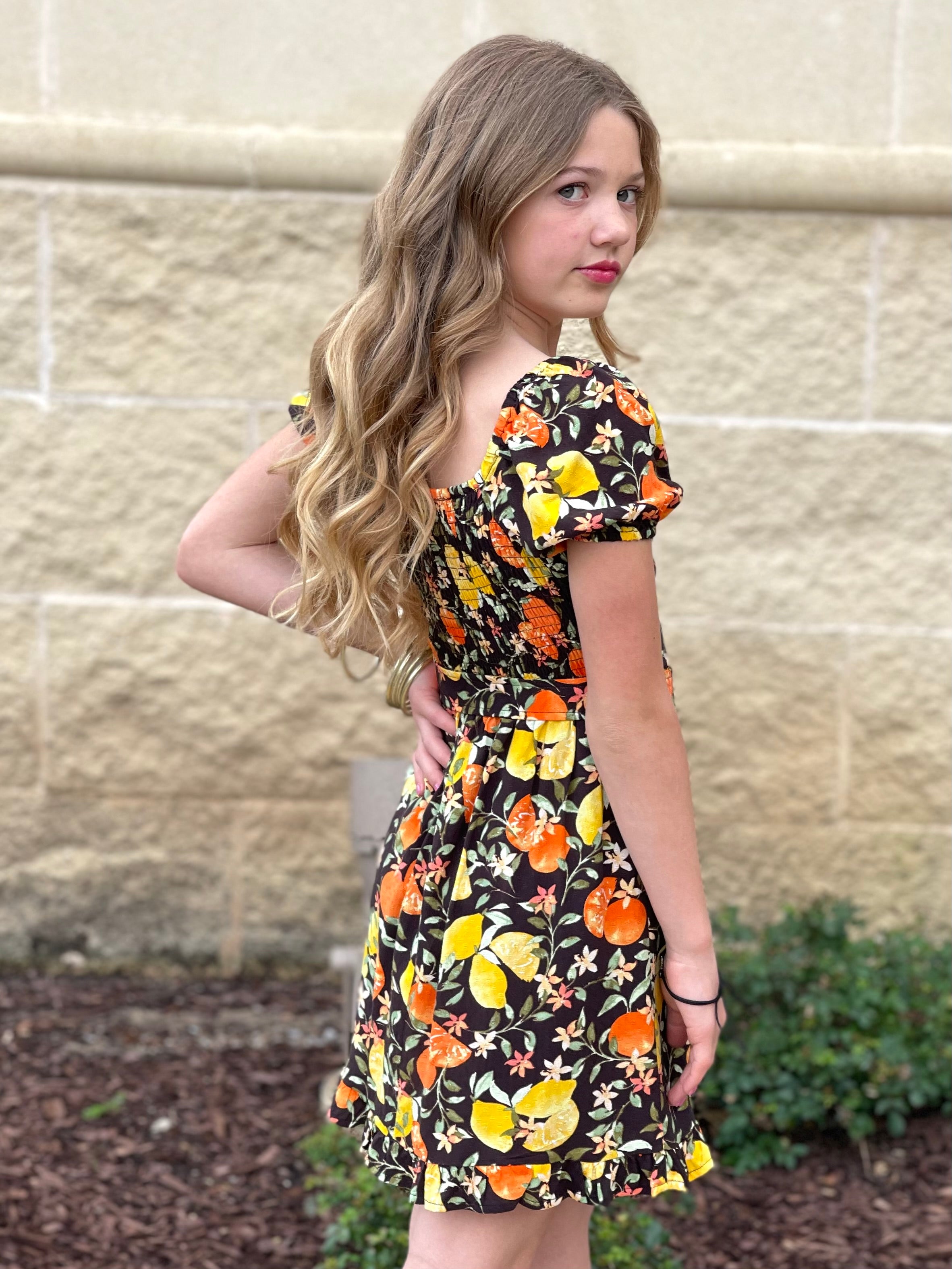 Fruitful Belted Dress