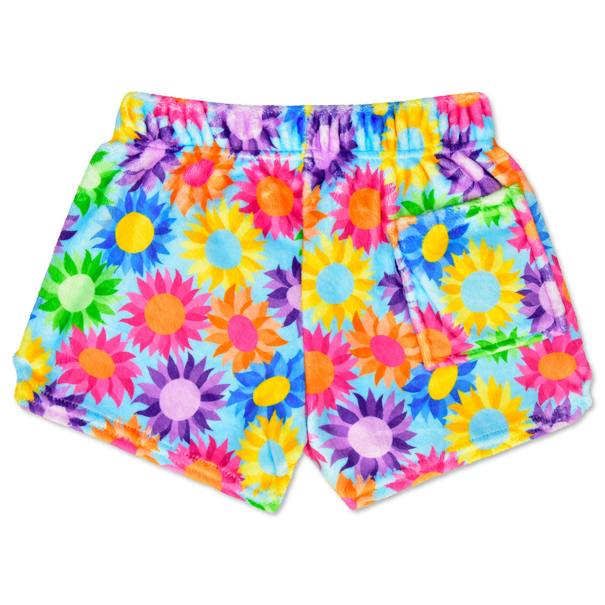 Colorful Sunflowers Plush PJ Shorts