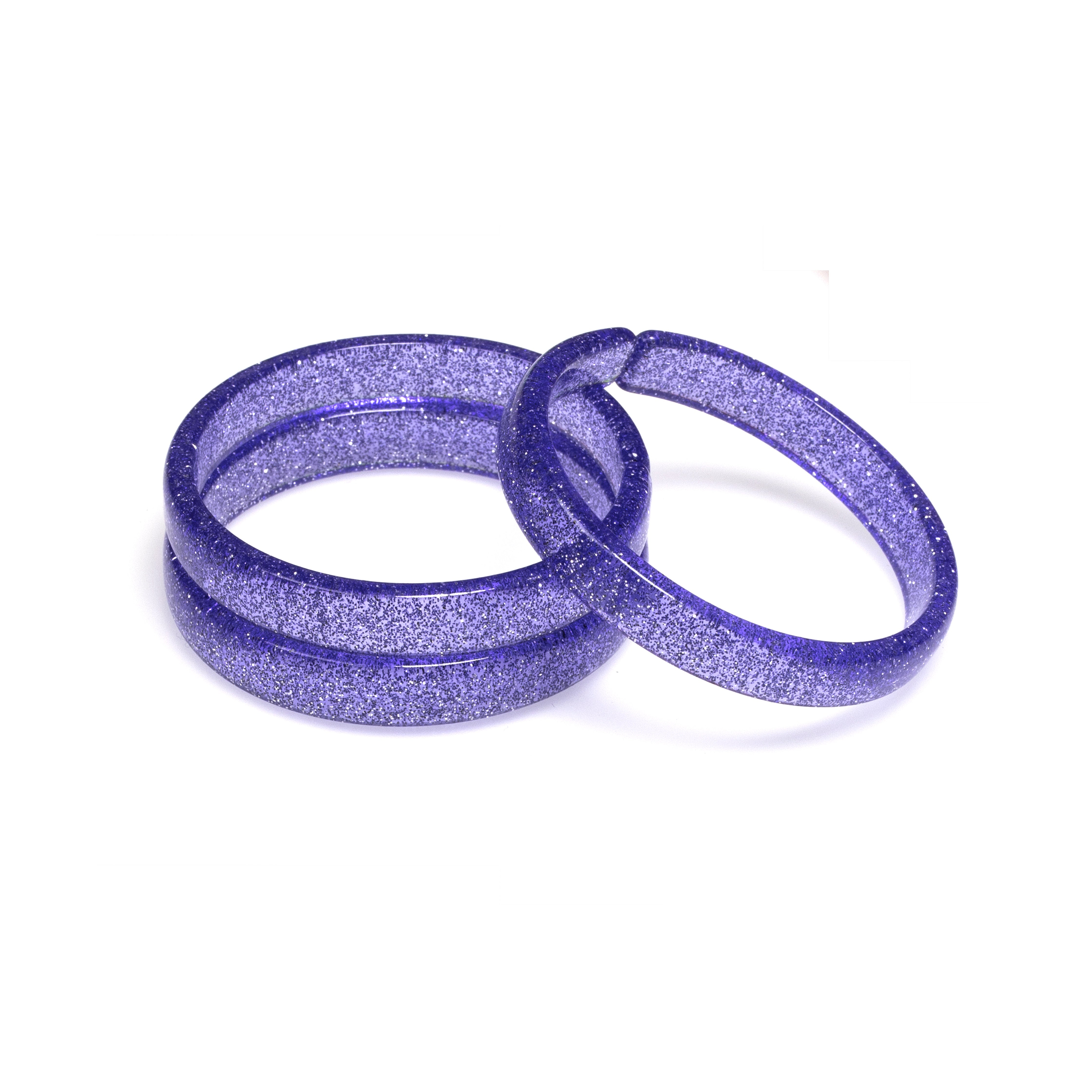 Glitter Purple Bangles
