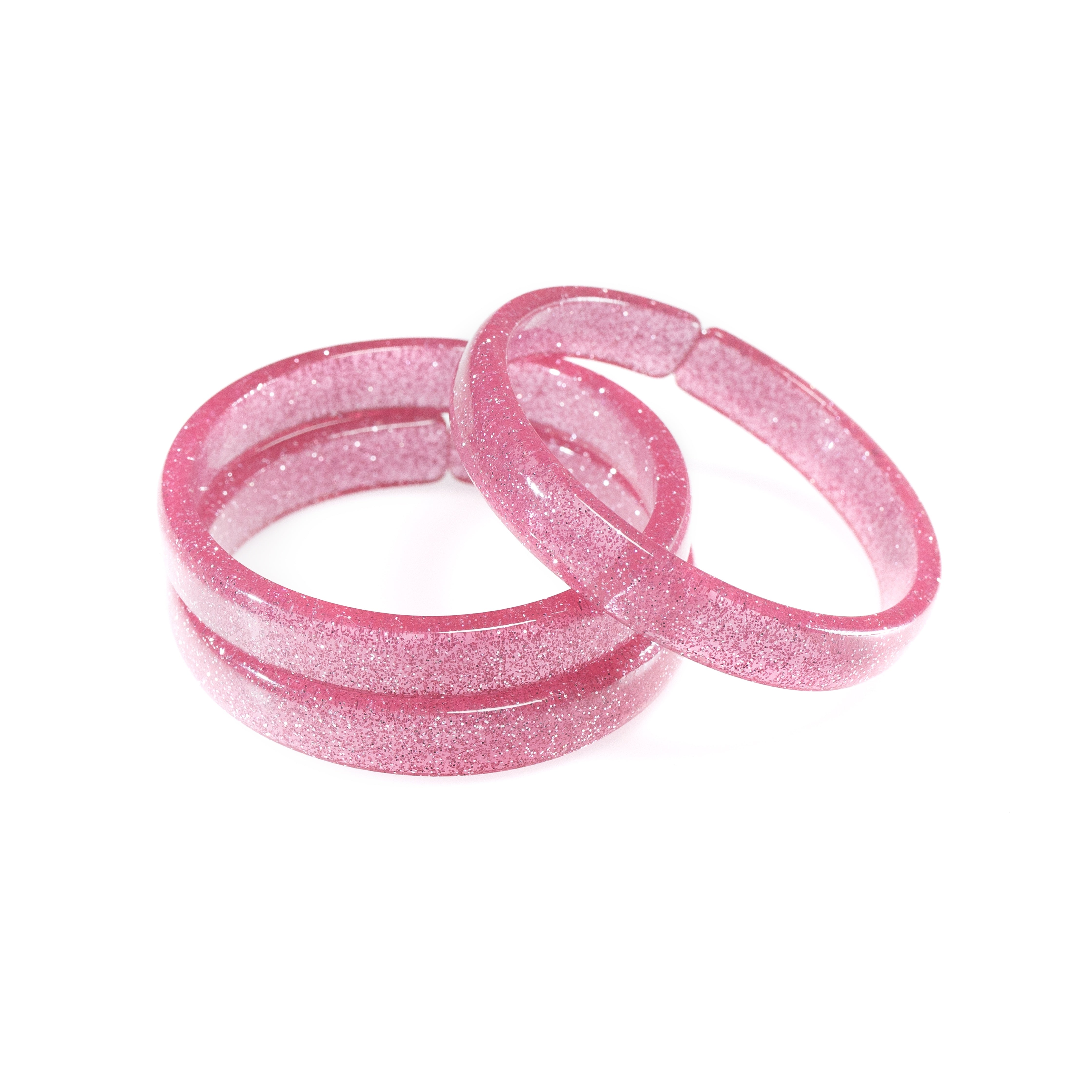 Glitter Vintage Pink Bangles