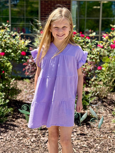 Lavender Cotton Gauze Dress
