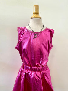 Pink Metallic Top