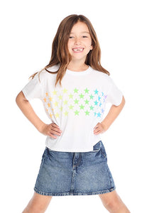 Chaser Rainbow Glitter Stars Tee