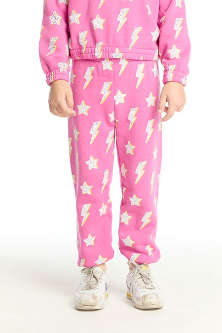 Chaser Pink Lightning Bolts Pants