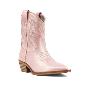 Shu Shop Zahara Rose Gold Cowgirl Boots