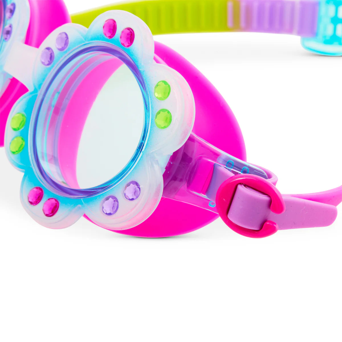 Blossom Blue Petal Flower Swim Goggles