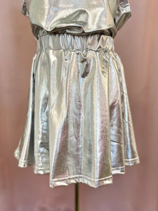 Silver Metallic Skirt