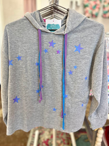 Ombre Star String Hoodie