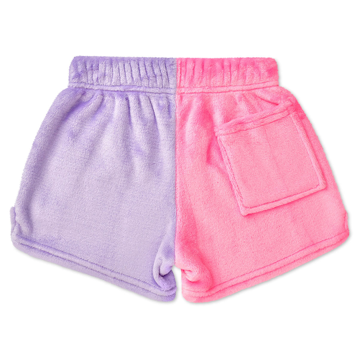 Groovy Smiles Color Block Plush PJ Shorts