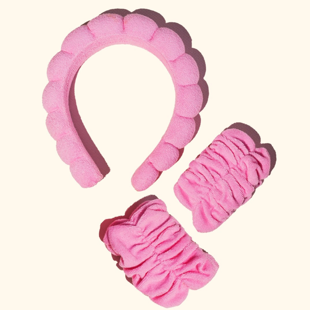 Hot Pink Headband Set