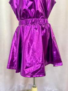 Purple Metallic Skirt