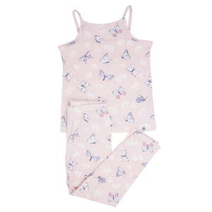 Sweet Bamboo Pink Butterfly Tank PJ Set
