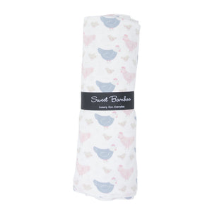 Sweet Bamboo Happy Hens Swaddle