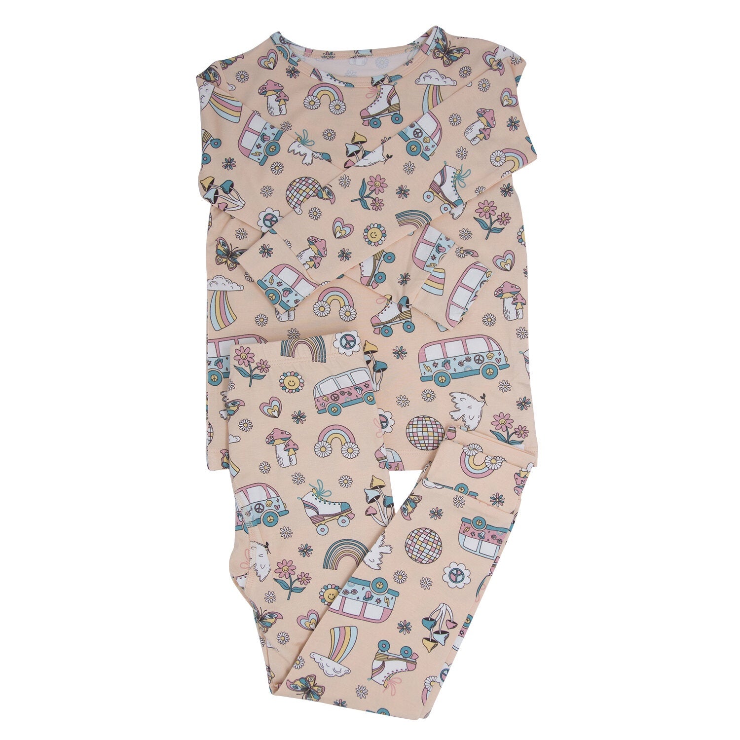 Sweet Bamboo Groovy Skates PJ Set