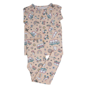 Sweet Bamboo Groovy Skates PJ Set