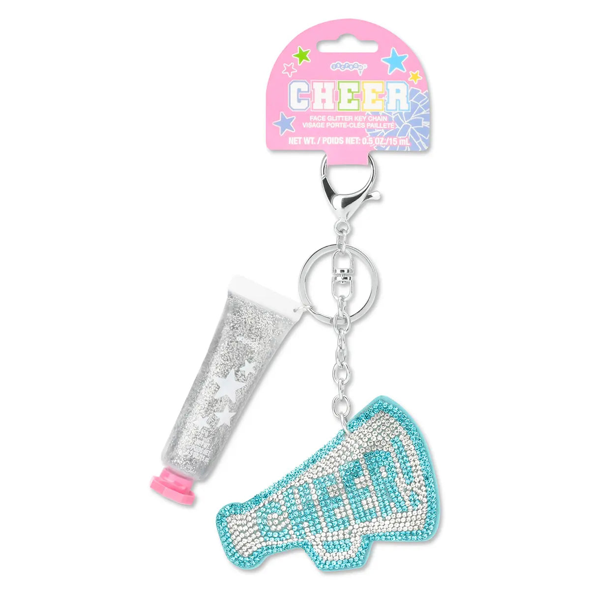 Cheer Face Glitter & Key Chain Set
