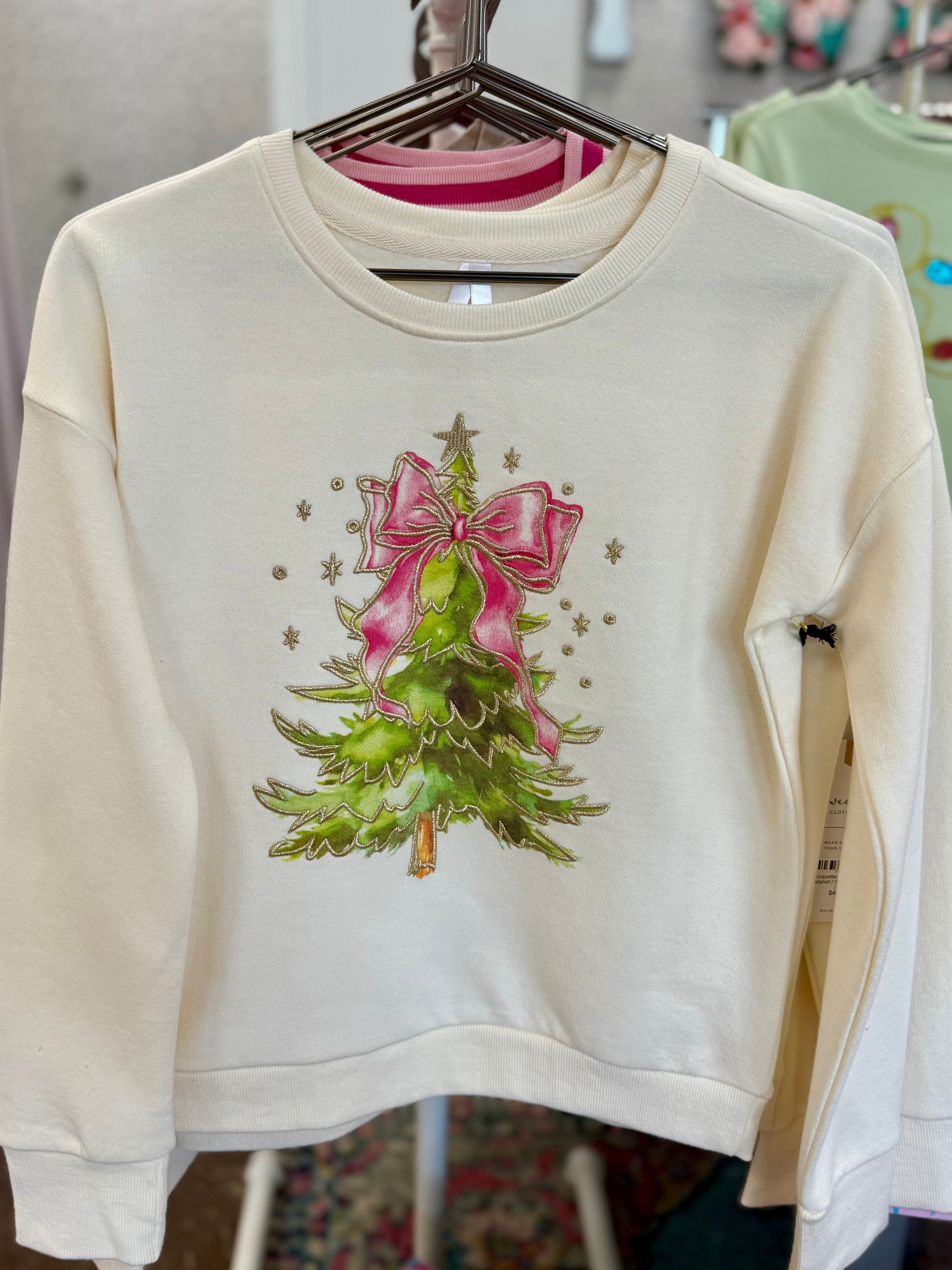 Coquette Christmas Tree Sweatshirt