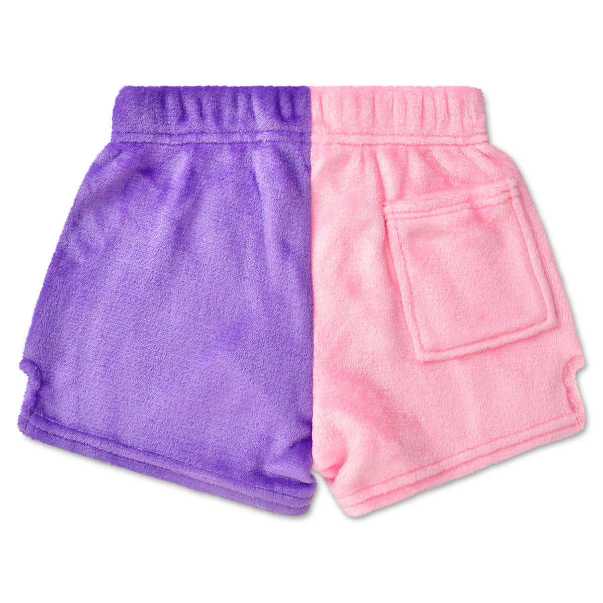 Pretty Bow Color Block Plush PJ Shorts