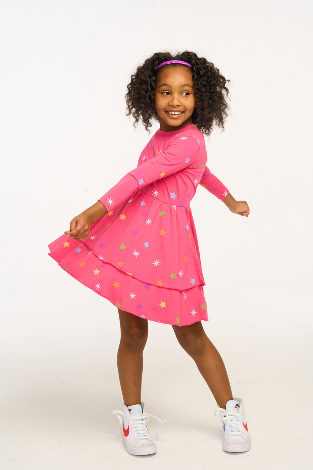 Chaser Pink Rainbow Stars Dress