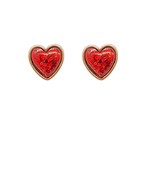 Glitter Heart Stud Earrings