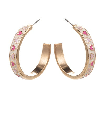 Heart Pattern Hoops