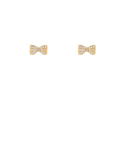 Mini Bow Crystal Studs