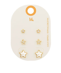 Star Studs Set of 3
