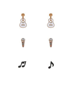 Music Studs Set of 3