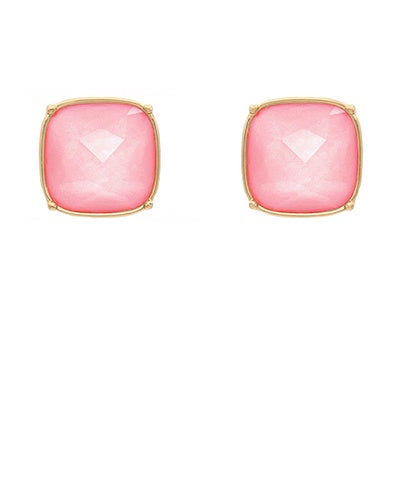 Stone Square Studs