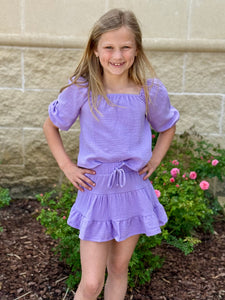 Lavender Cotton Gauze Top
