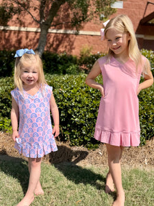 Honesty Candy Pink Pleated Tennis Dress