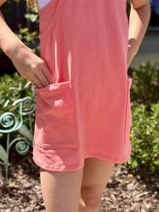 Peach Relaxed Tank Dress