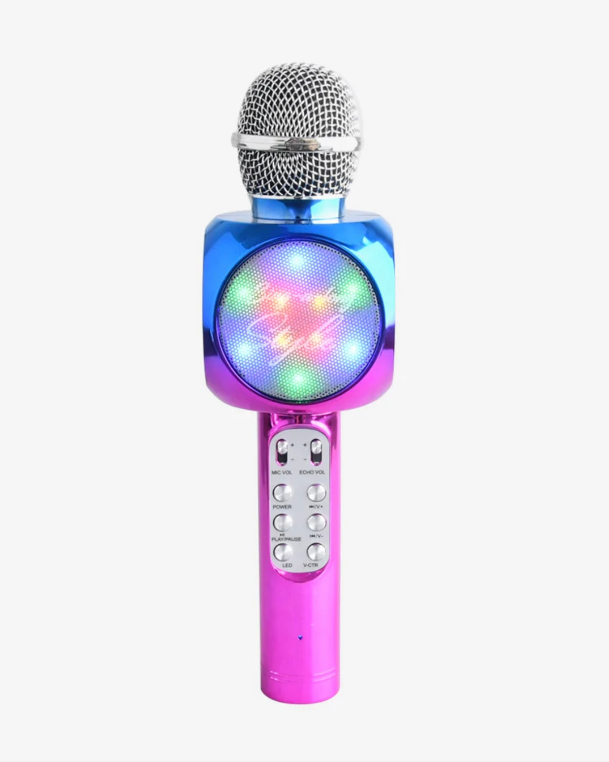 Metallic Karaoke Microphone