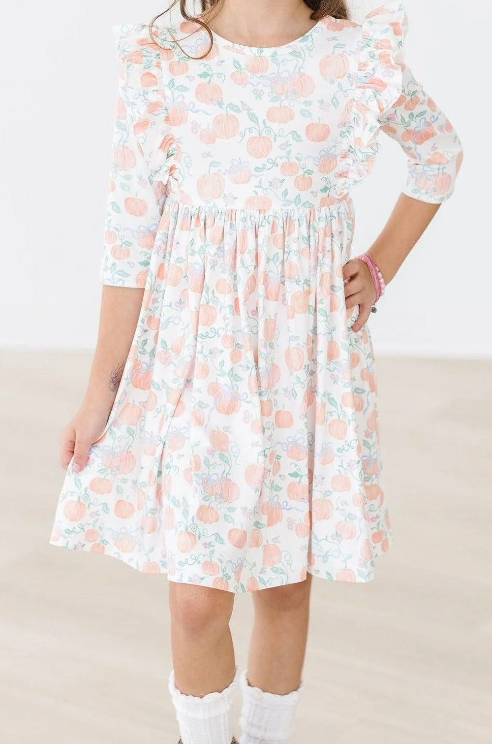 Pretty Pumpkins Ruffle Dress