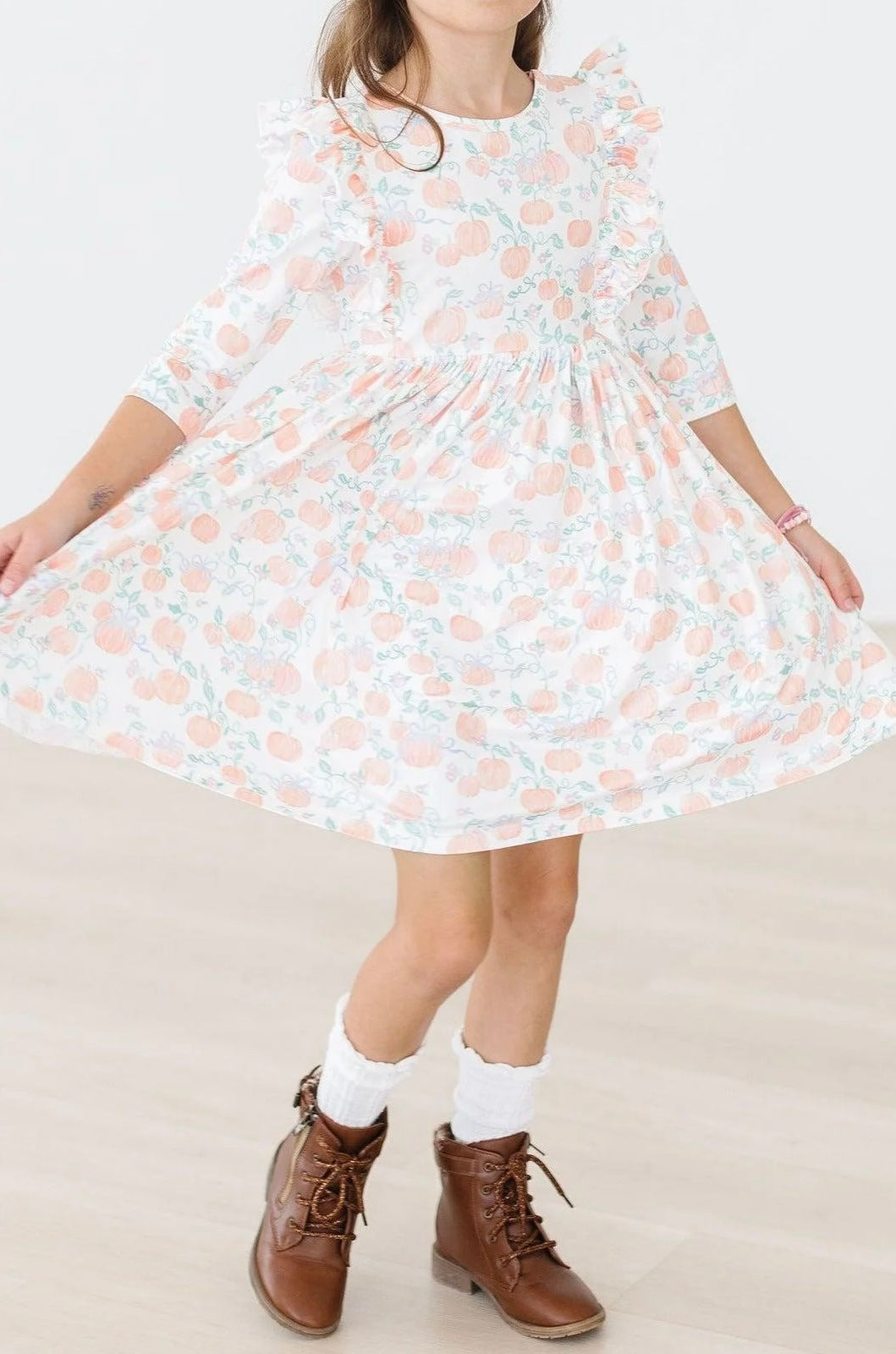 Pretty Pumpkins Ruffle Dress