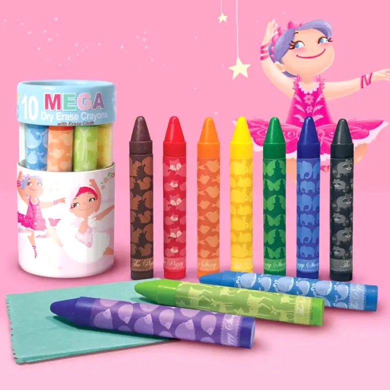 Ballerina Dry Erase Mega Crayons