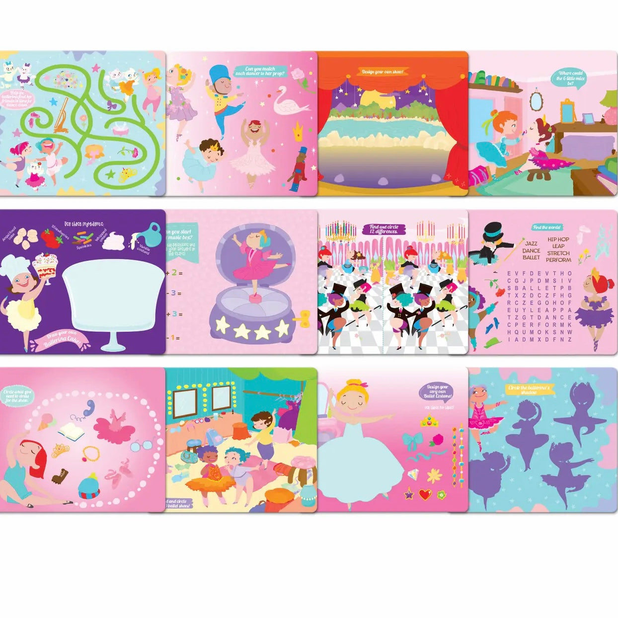 Ballerinas Dry Erase Activities