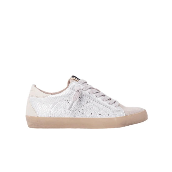 Shu Shop Mia Silver Snake Sneaker