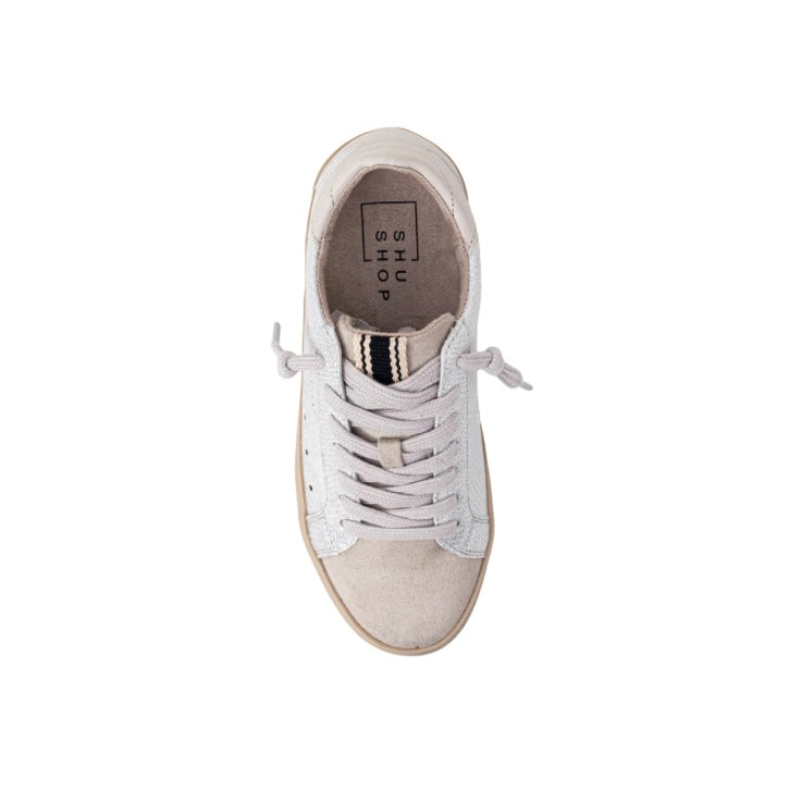 Shu Shop Mia Silver Snake Sneaker