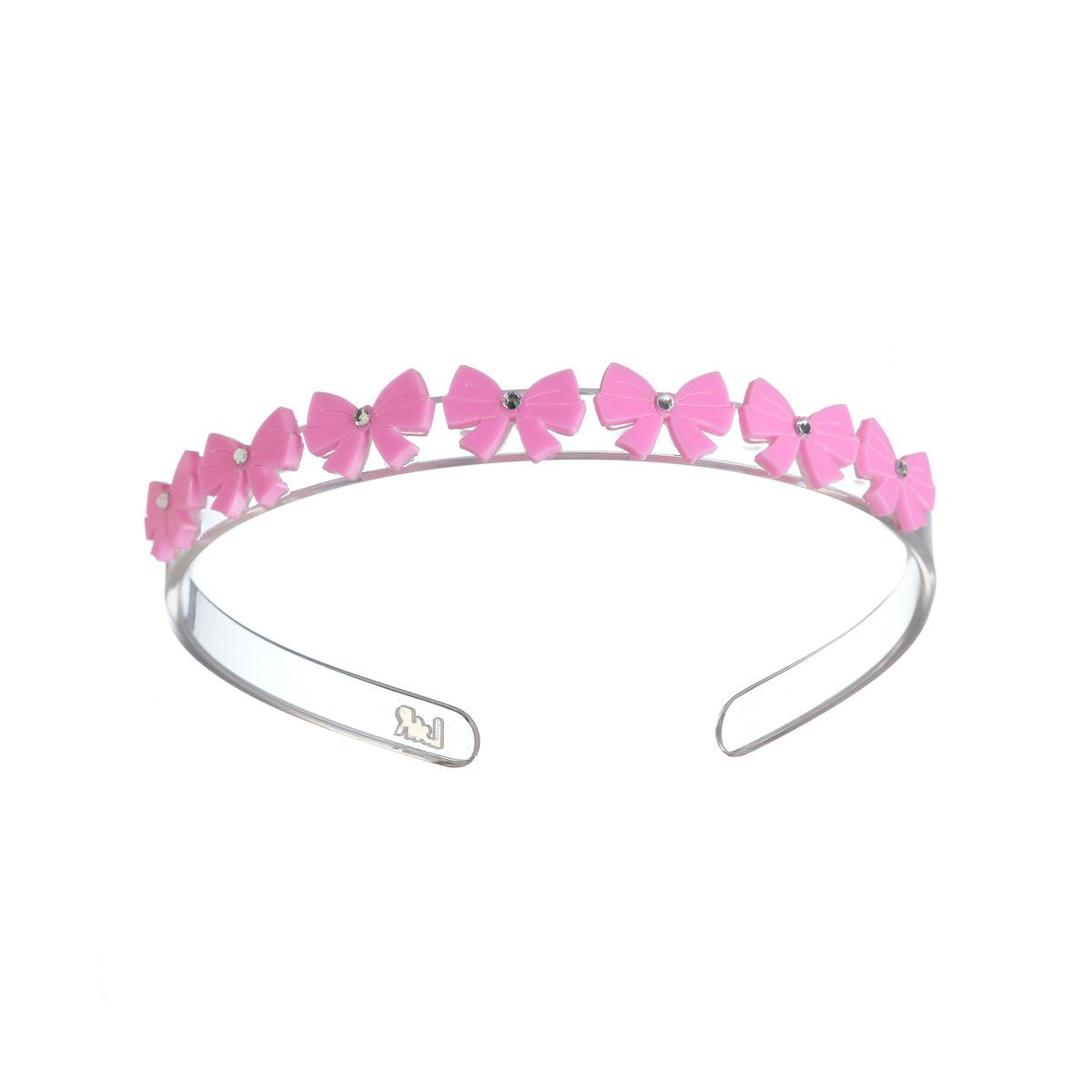 Bows Mini Satin Pink Headband