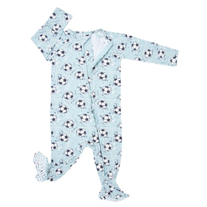 Sweet Bamboo Teal Soccer Footie