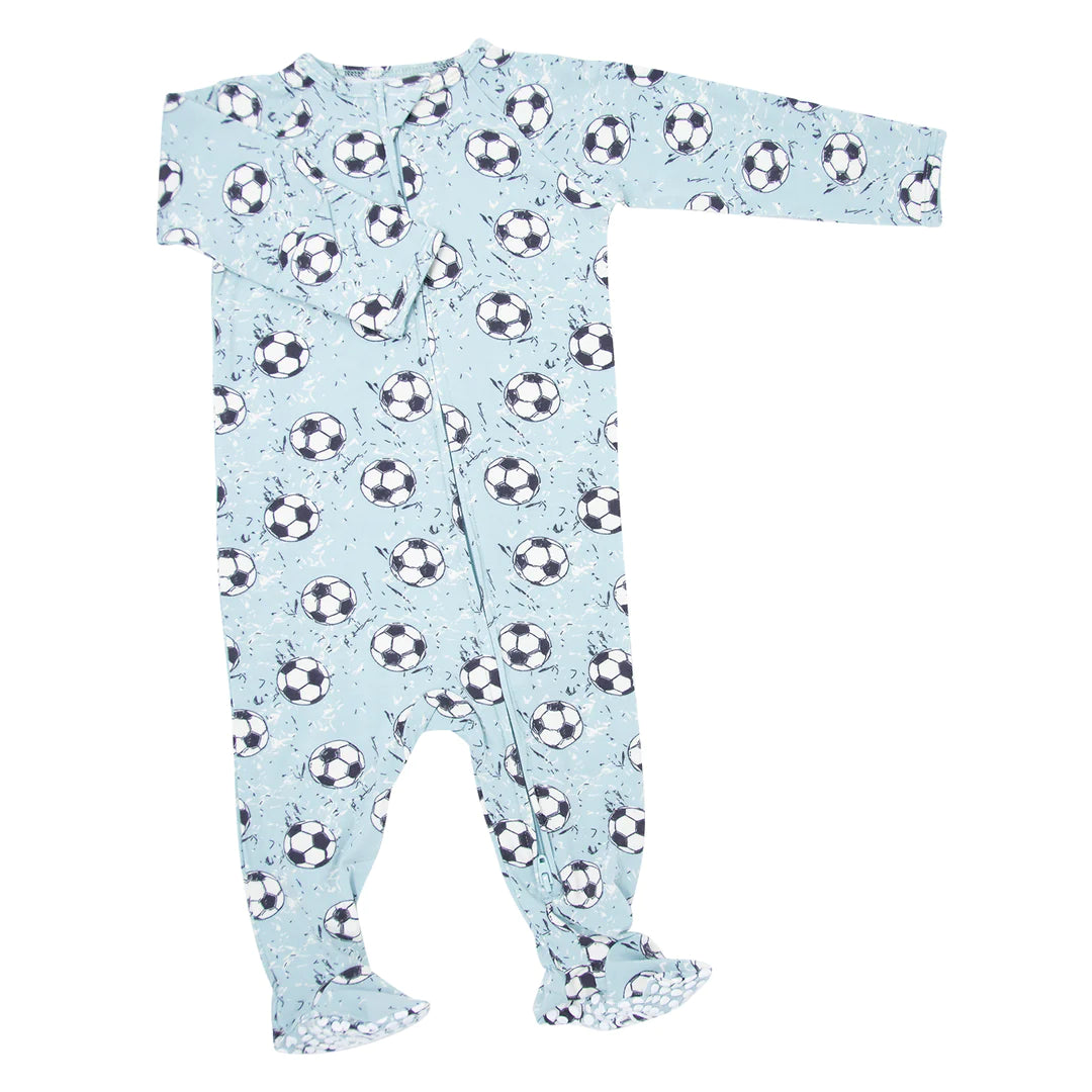 Sweet Bamboo Teal Soccer Footie
