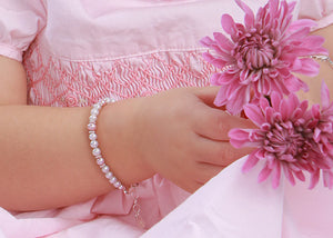 Pearl & Pink Baby Bracelet